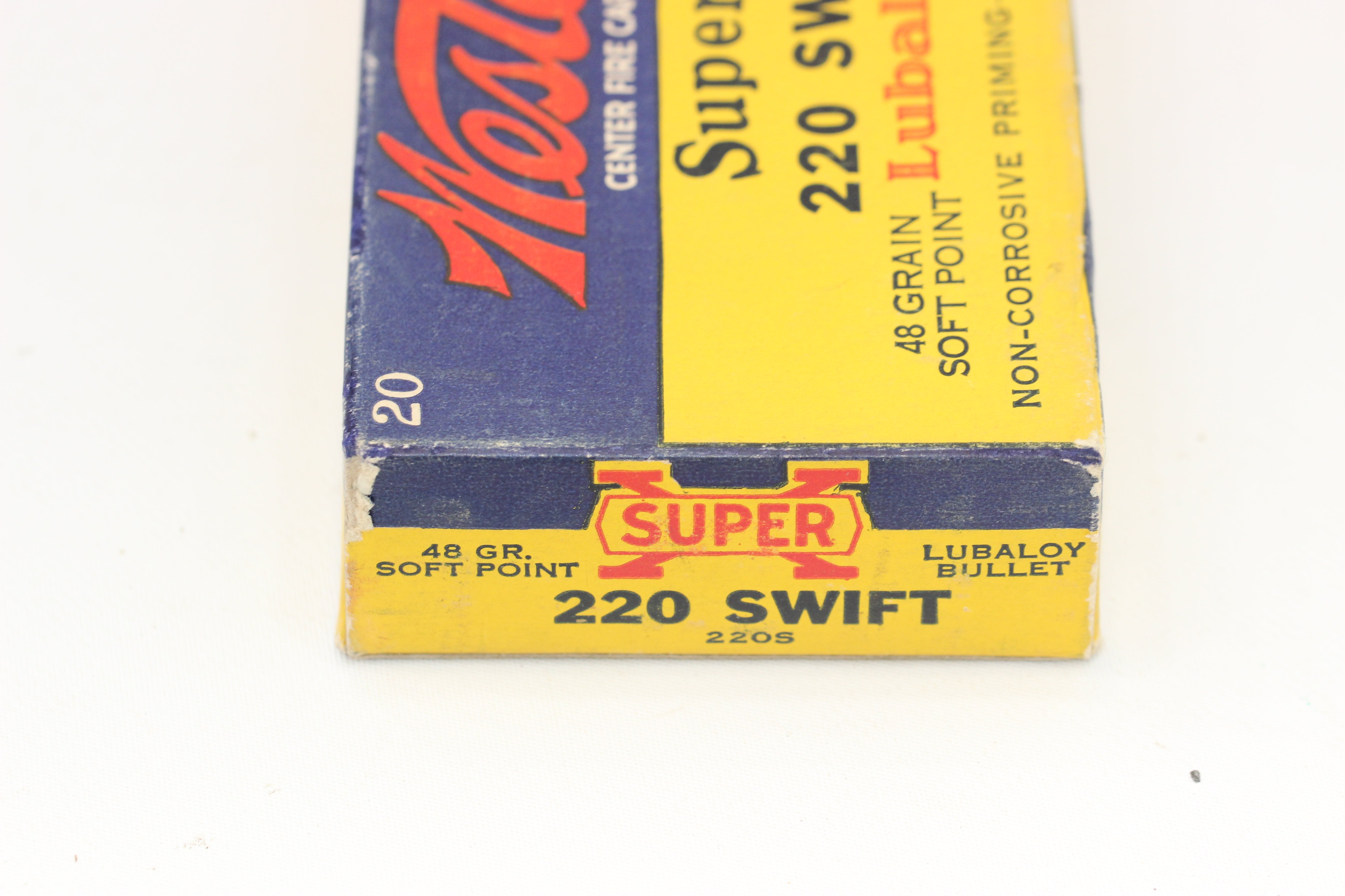 220 Swift Ammo - 48 Grain Soft Point - Vintage Box
