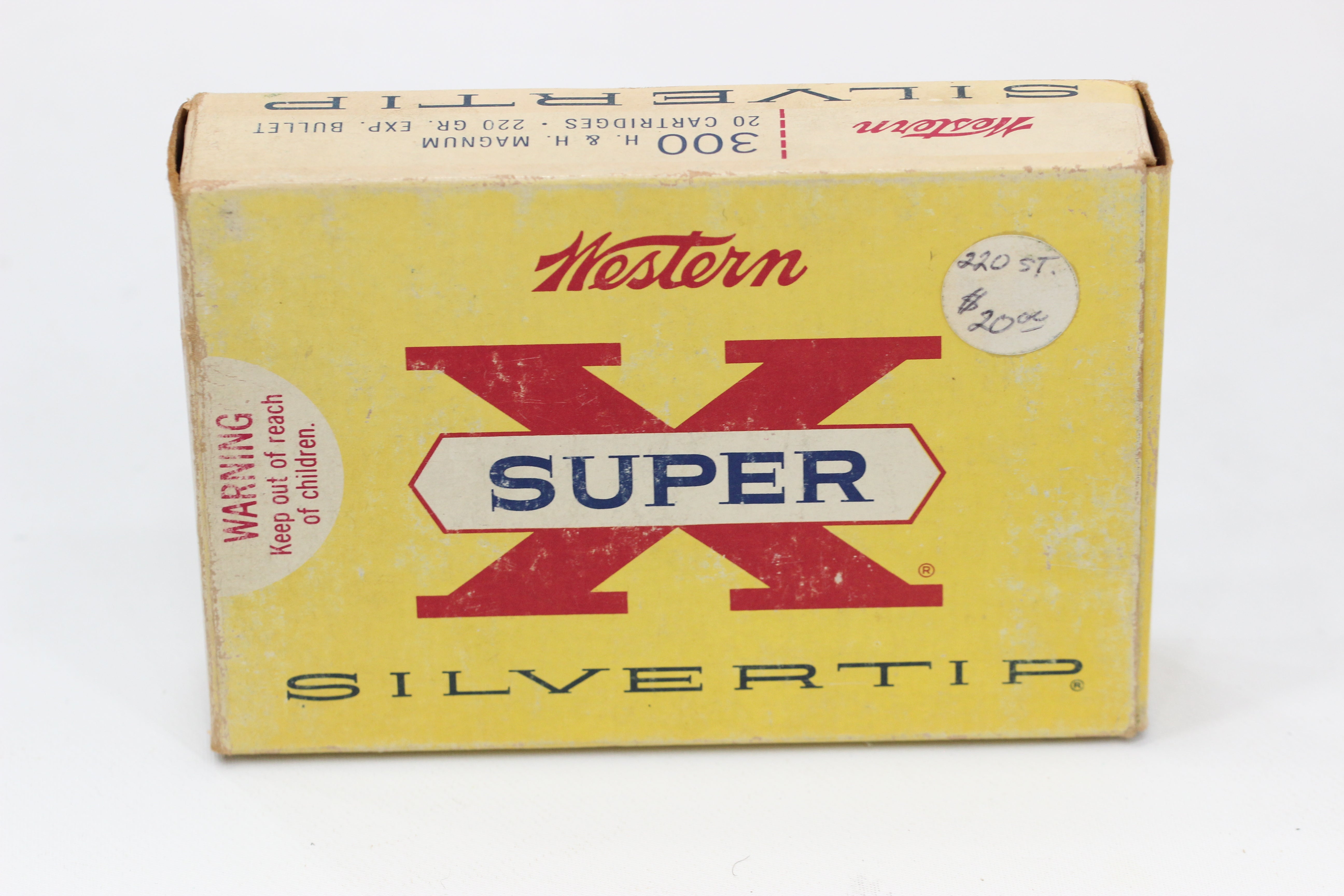 300 H&H Magnum Ammo - 220 Grain Silvertip Bullet - Vintage Box