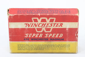 458 Winchester Magnum Ammo - 510 Grain Soft Point - Vintage Box