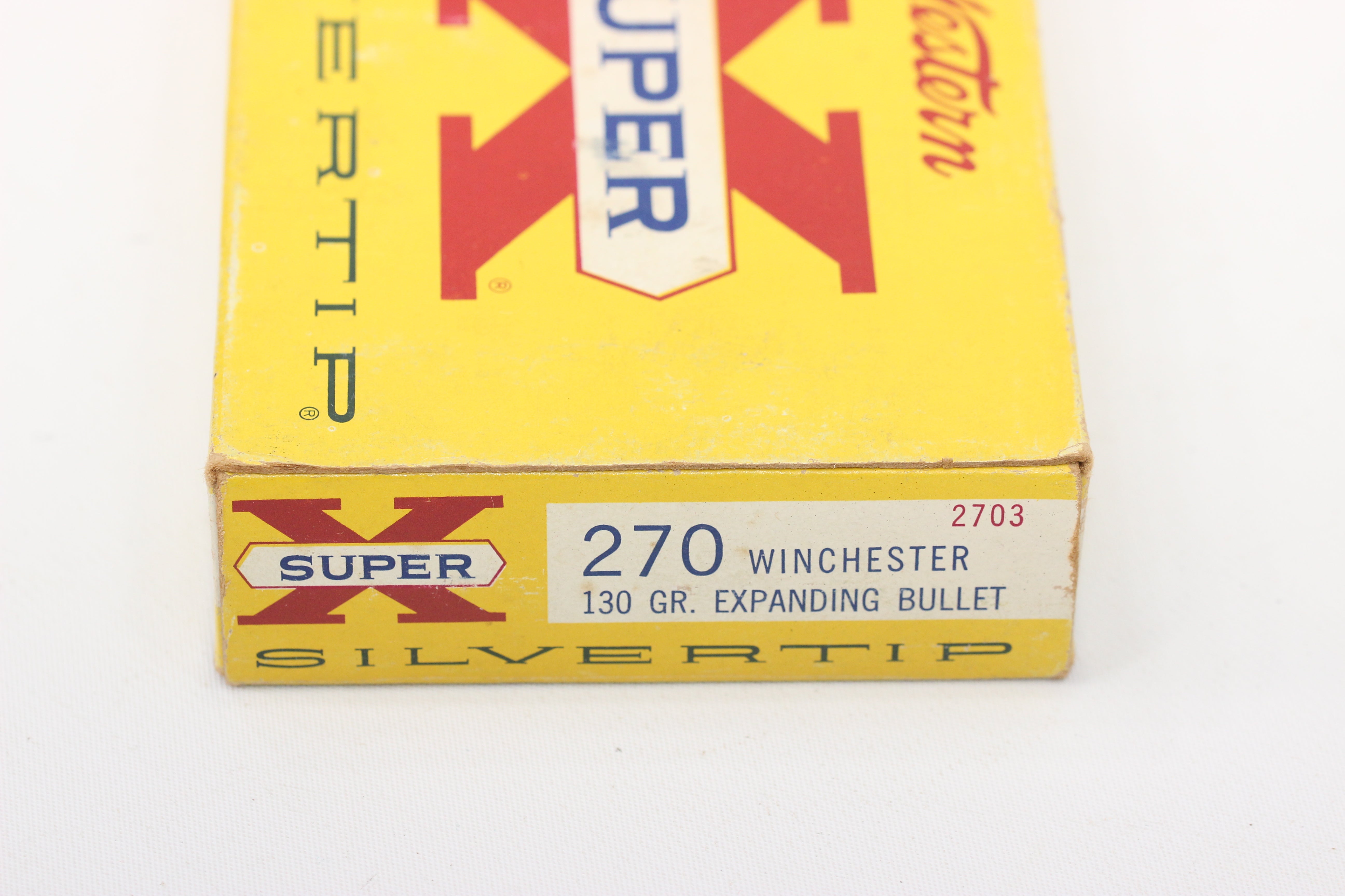 270 Winchester Ammo - 130 Grain Silvertip - Vintage Box