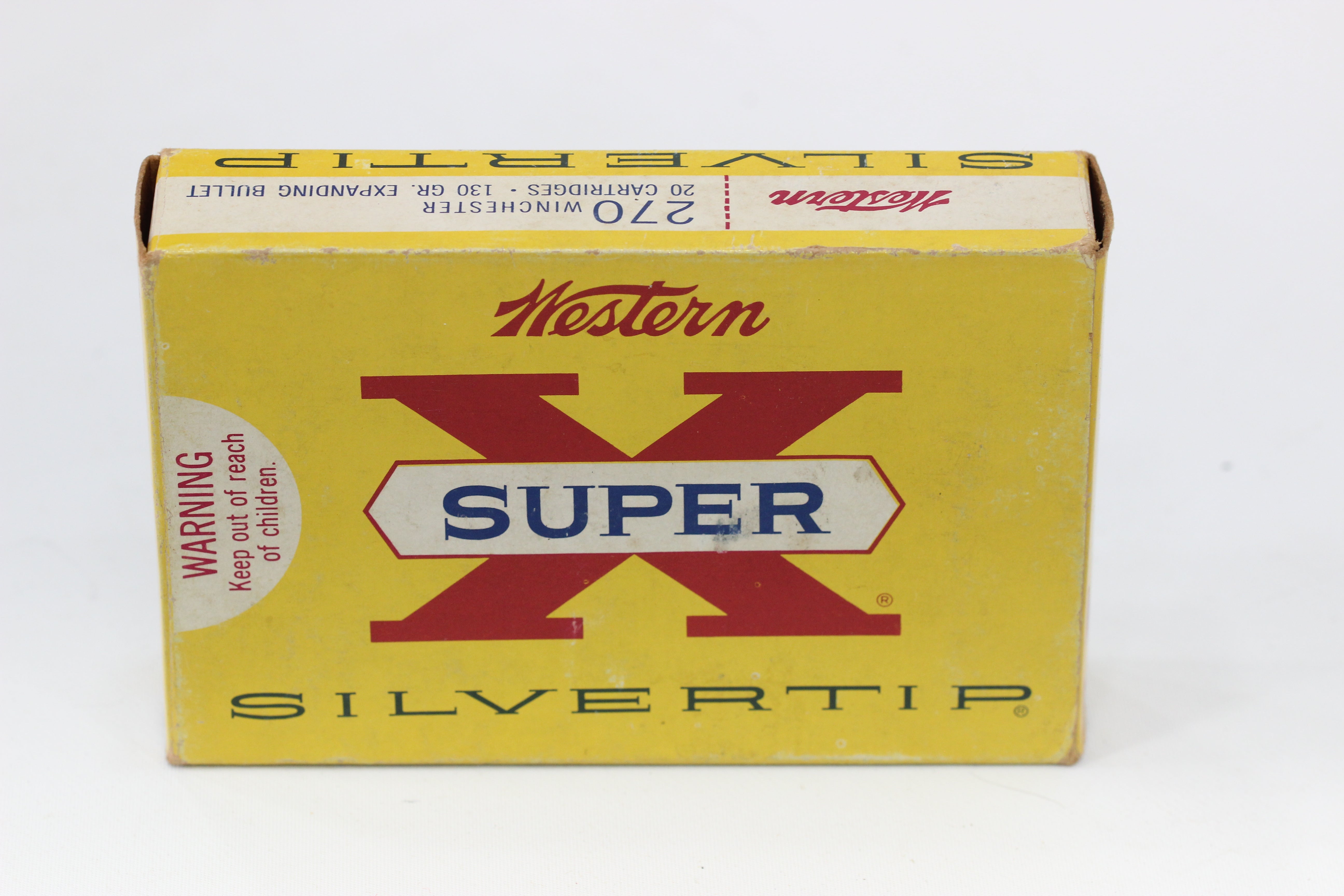 270 Winchester Ammo - 130 Grain Silvertip - Vintage Box