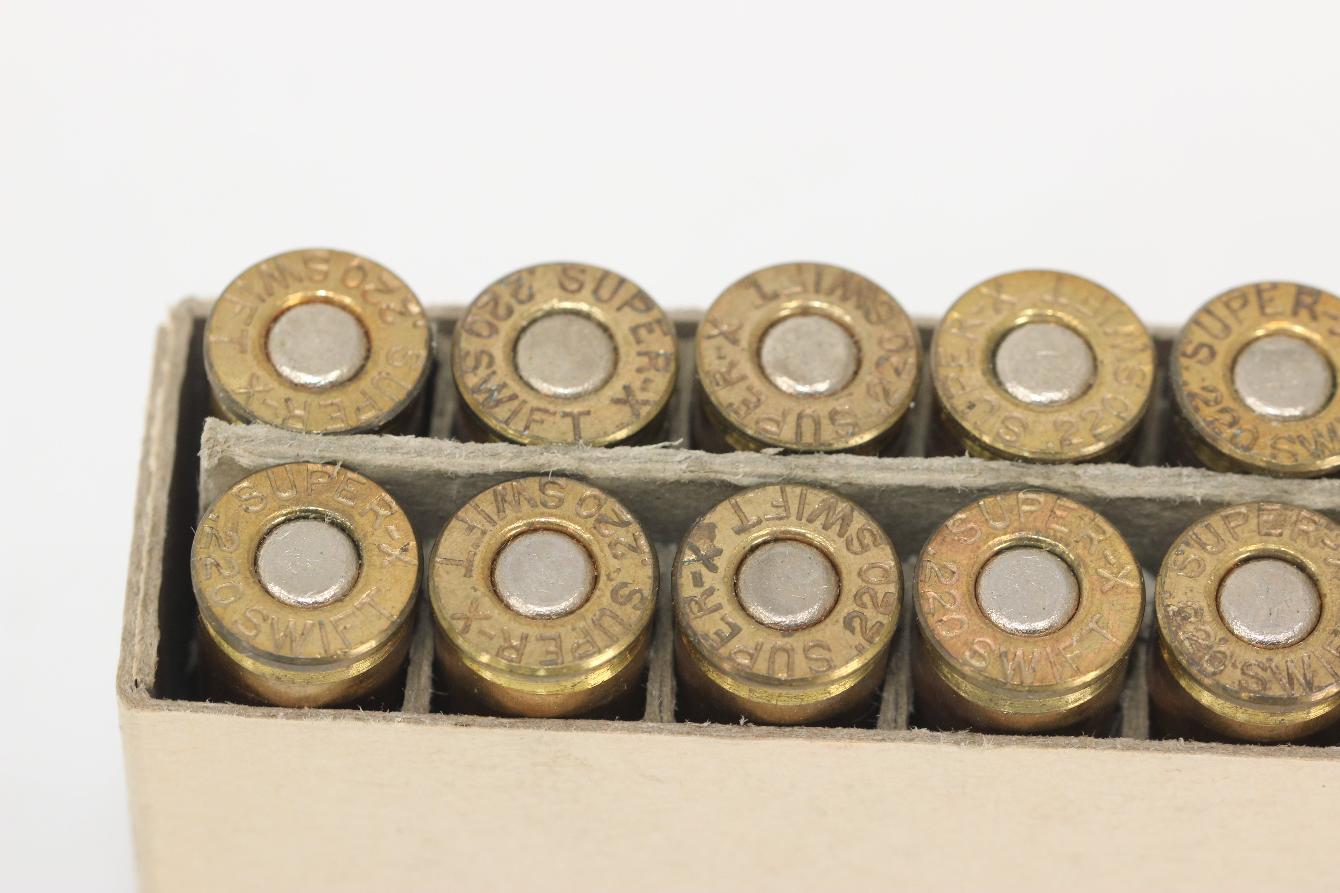 220 Swift Ammo - 48 Grain Soft Point - Vintage Box