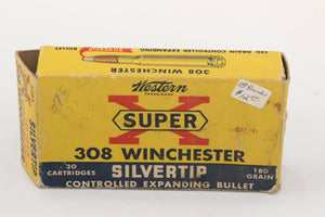 308 Winchester Ammo - Mixed Box - Vintage Box