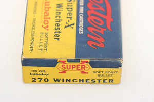 270 Winchester Ammo - 100 Grain - Vintage Box