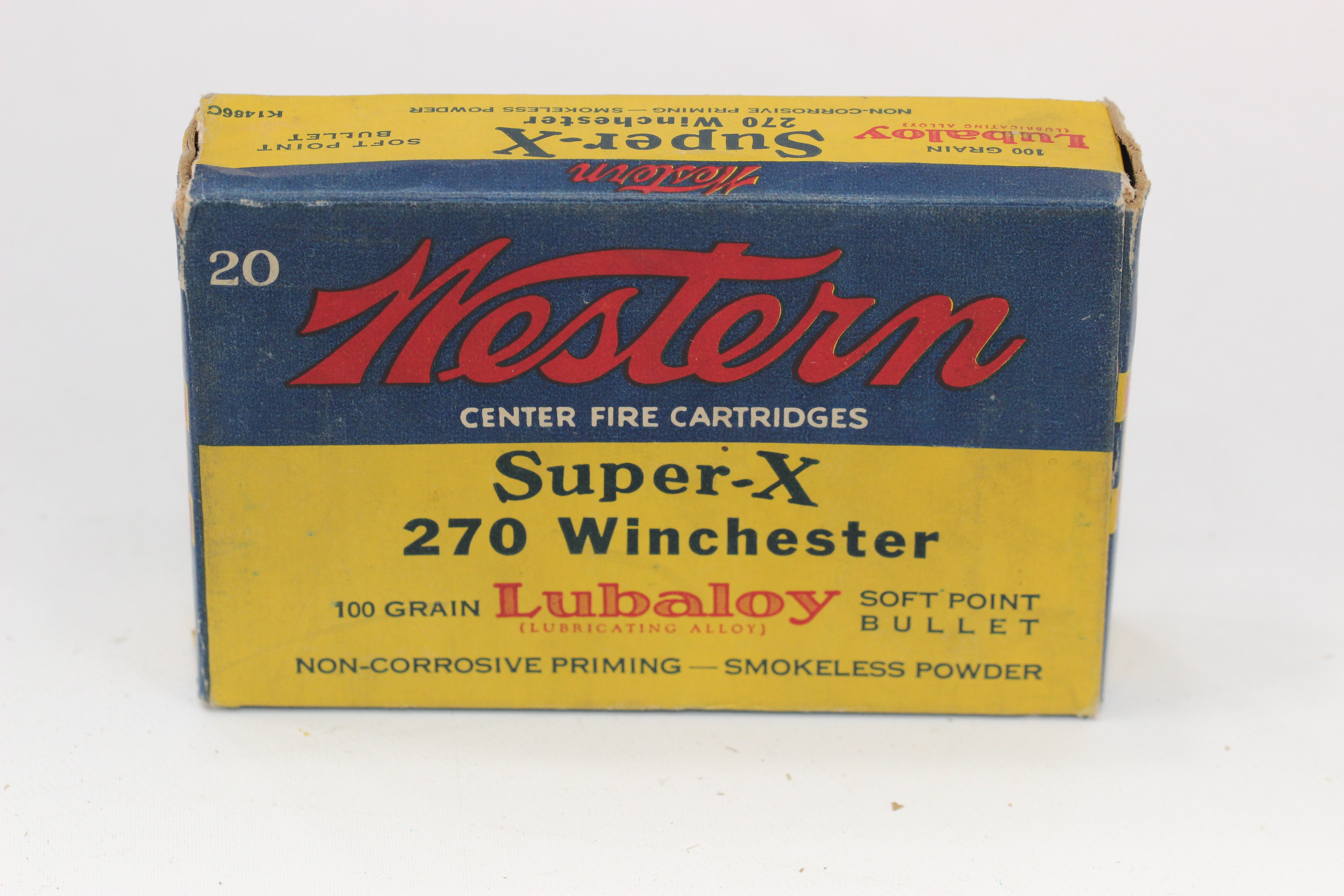 270 Winchester Ammo - 100 Grain - Vintage Box