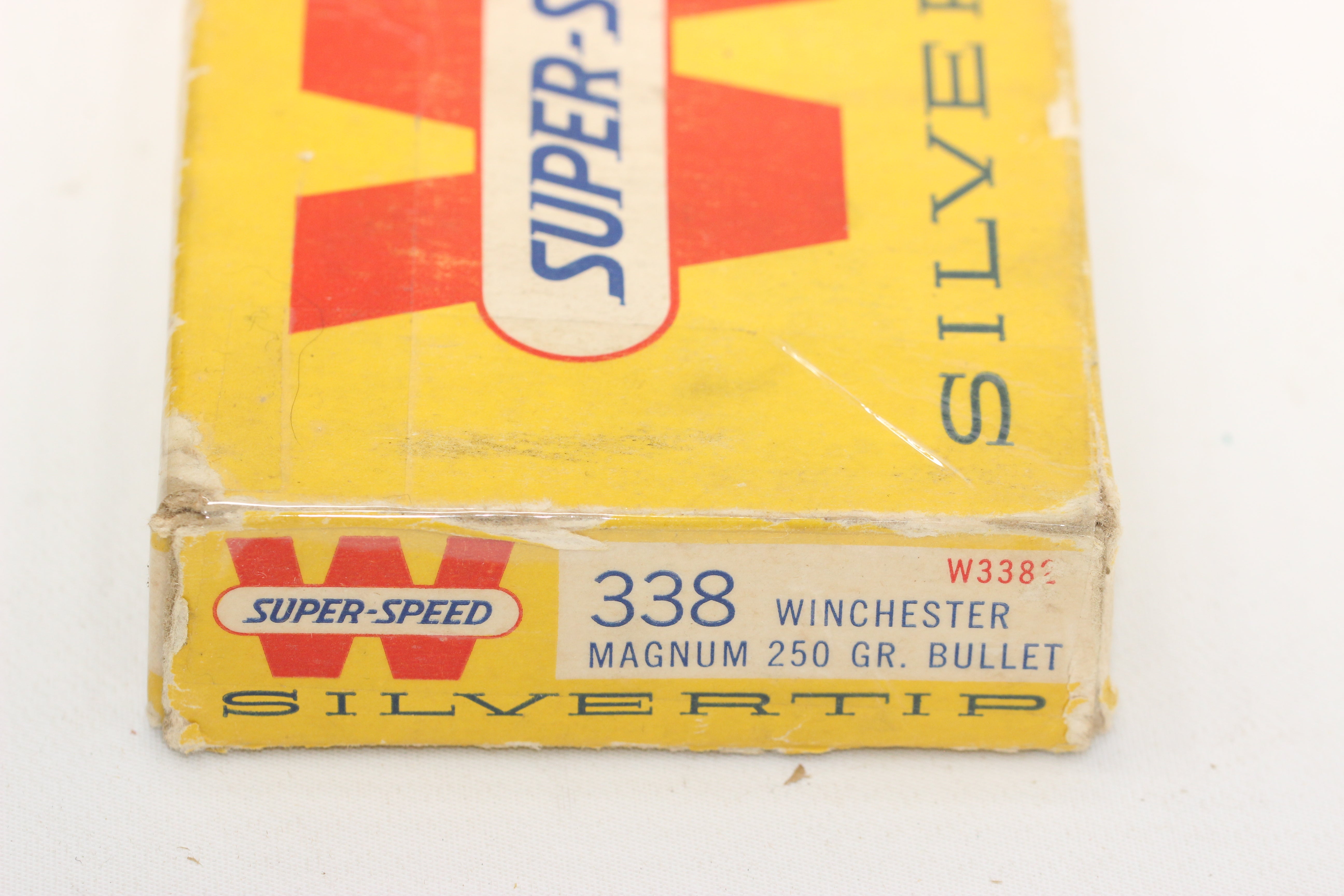 338 Winchester Magnum Ammo - 250 Grain Silvertip - Vintage Box