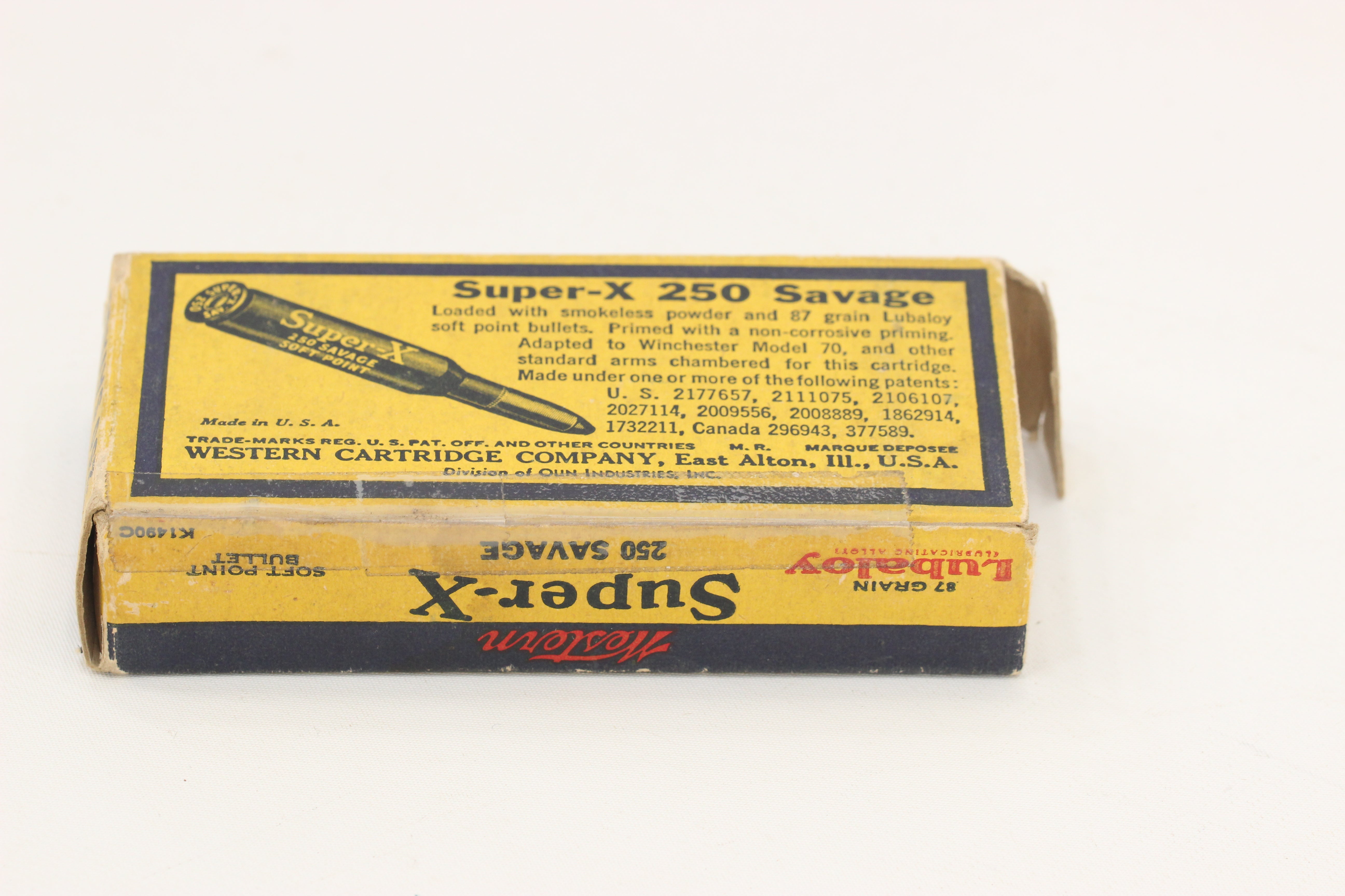 250 Savage (250-3000) Ammo - Vintage Box