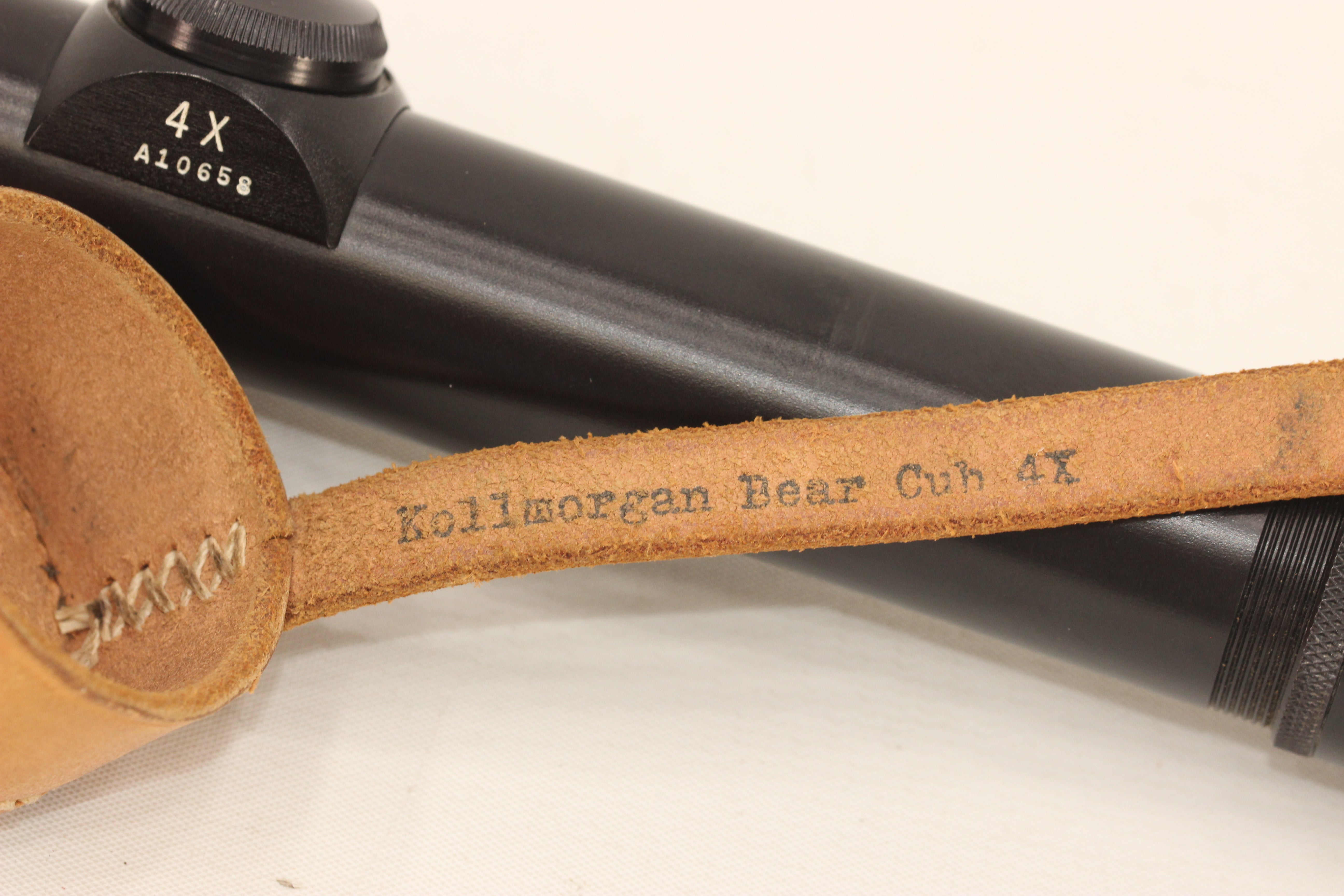 Redfield Bear Cub 4x Scope - 26mm Tube - With Original Leather Covers