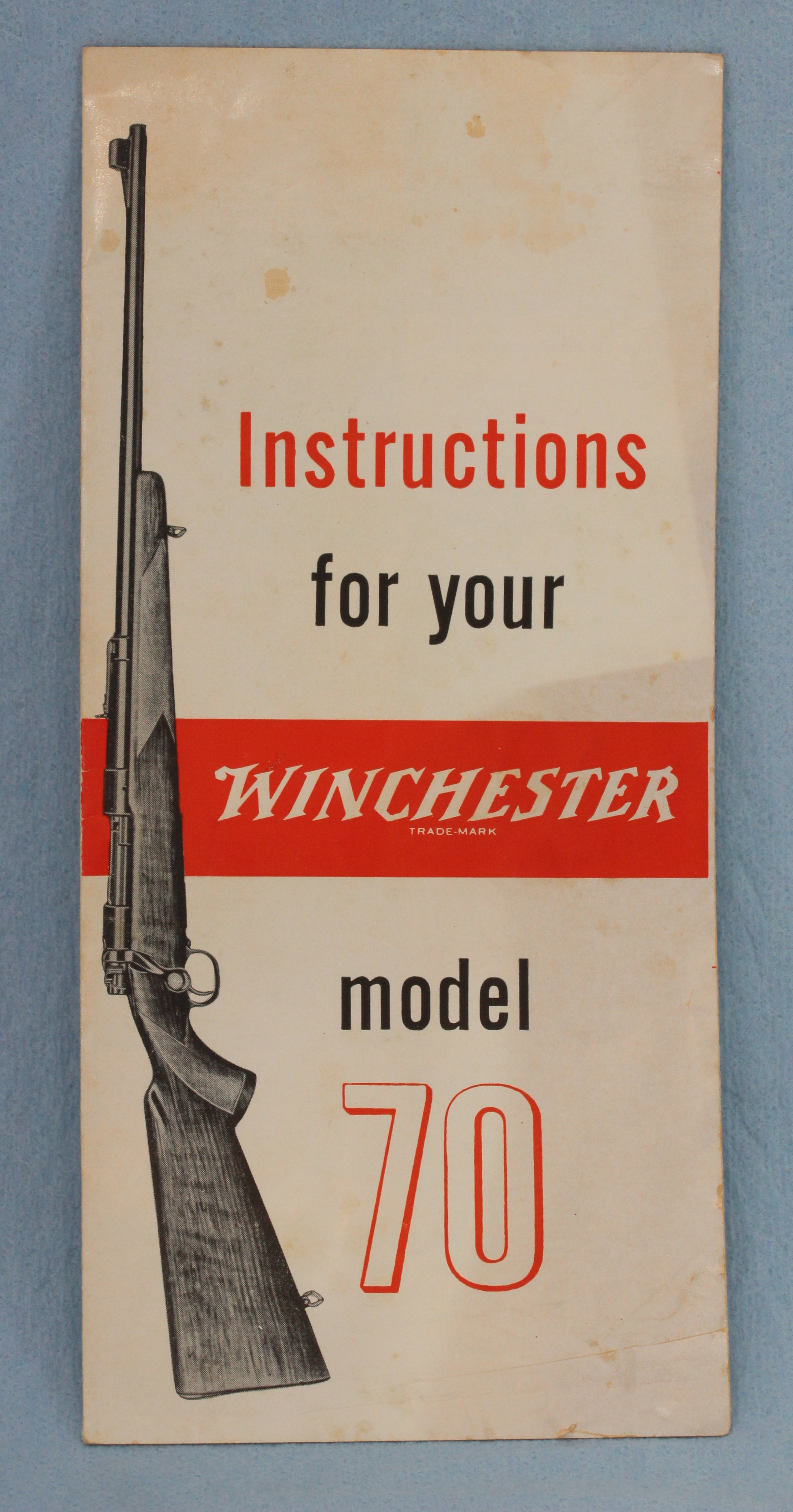 Winchester Model 70 Instruction Pamphlet