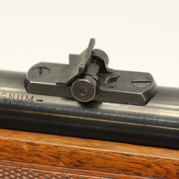 Dual-Folding Leaf Rear Sights for .375 H&H Rifle