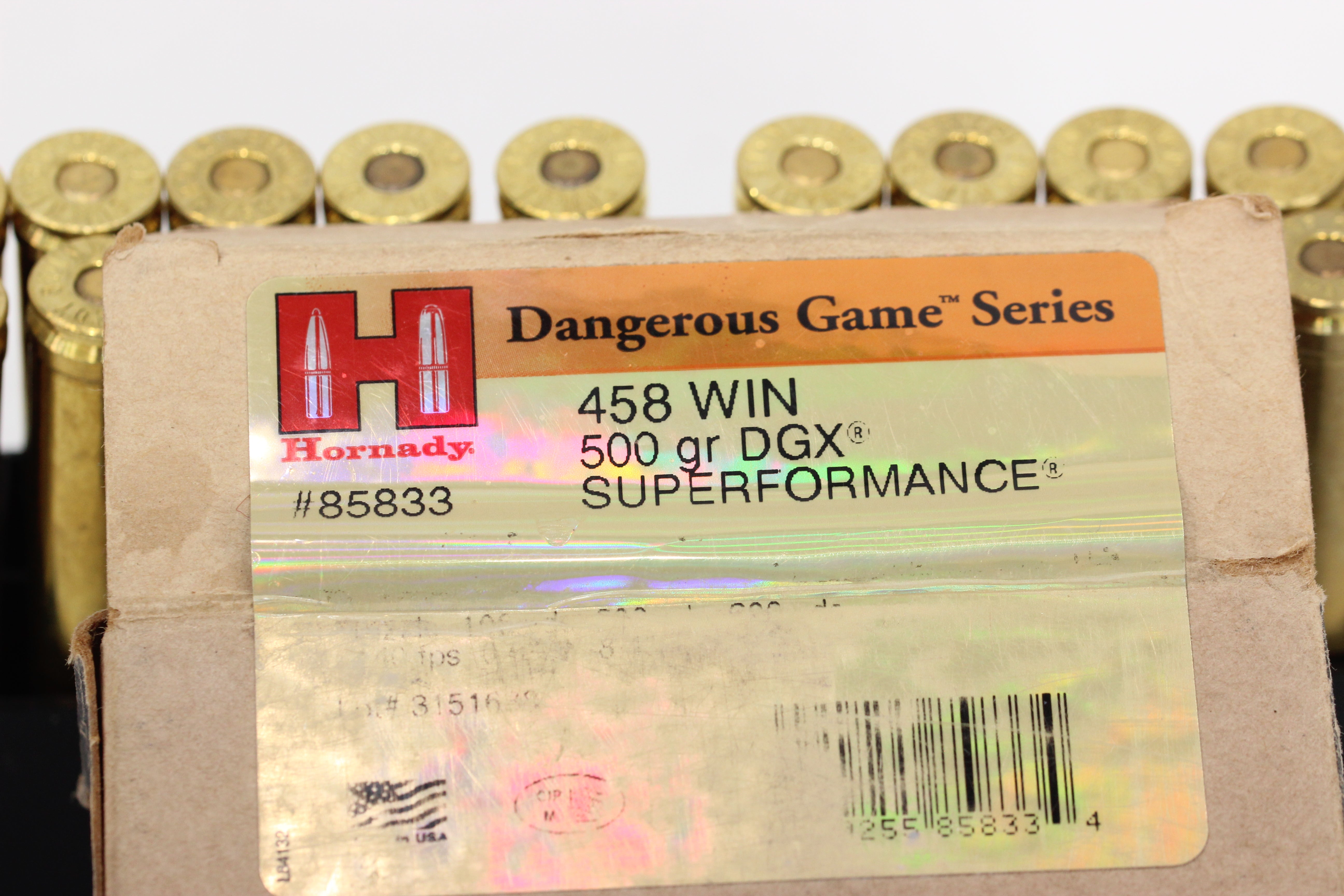 458 Winchester Magnum Ammo - 500 Grain Hornady DGX