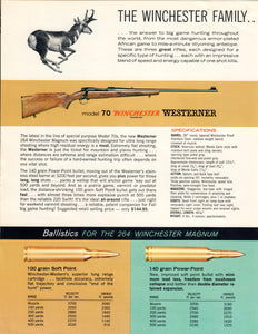 Complete Dealer Package - Winchester Model 70 .264 Win Mag Westerner