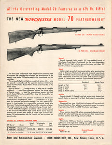 Complete Dealer Package - Winchester Model 70 Featherweight & 308 Win Cartridge Introduction