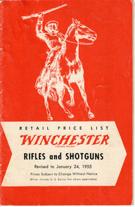 1955 Winchester Retail Price List - No. 2137